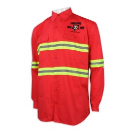 D293 訂造長袖反光條工業制服 螢光黃 反光帶 工業制服製衣廠 D293 訂造長袖反光條工業制服 螢光黃 反光帶 工業制服製衣廠